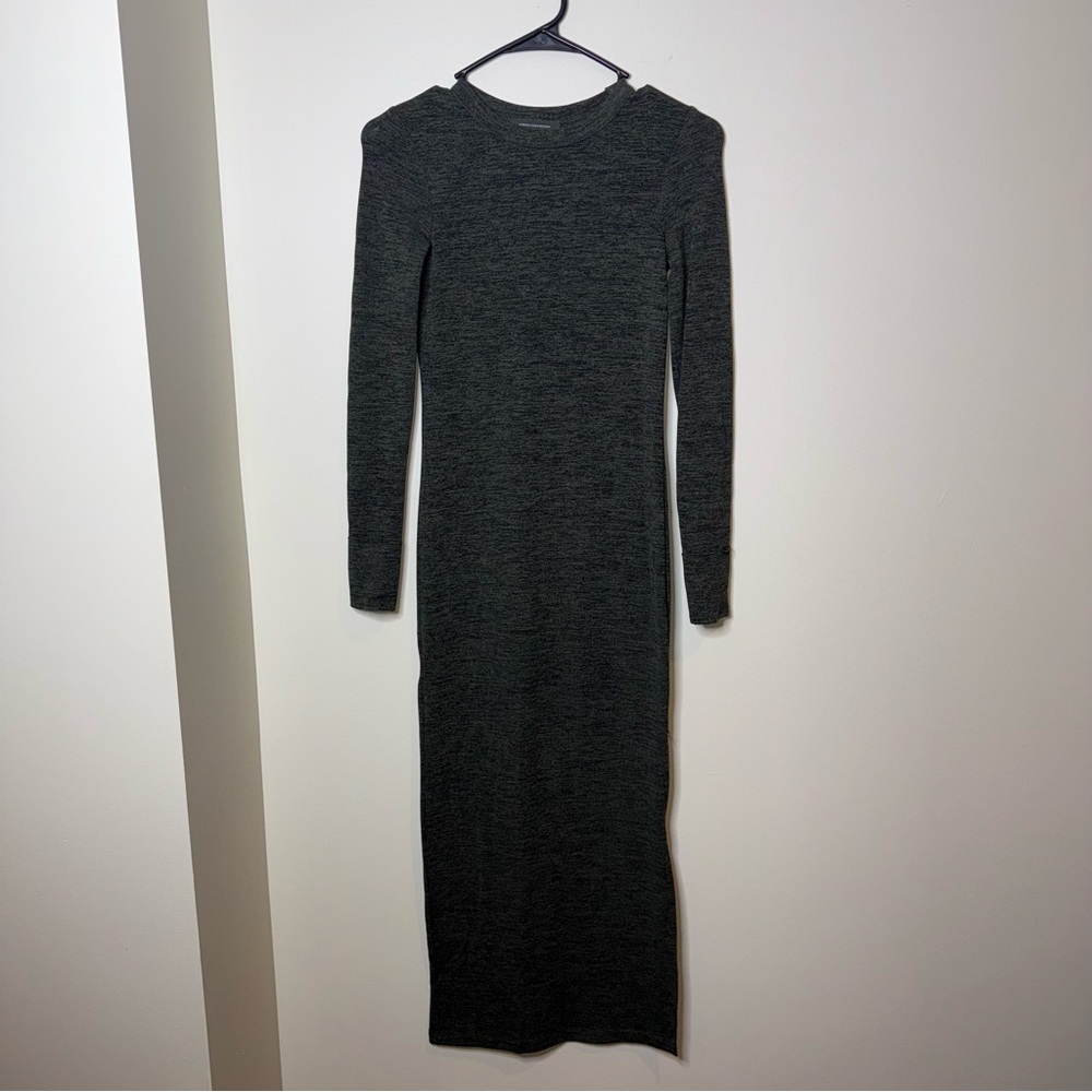 French Connection Charcoal Long Sleeve Dress - Picture 3 of 5
